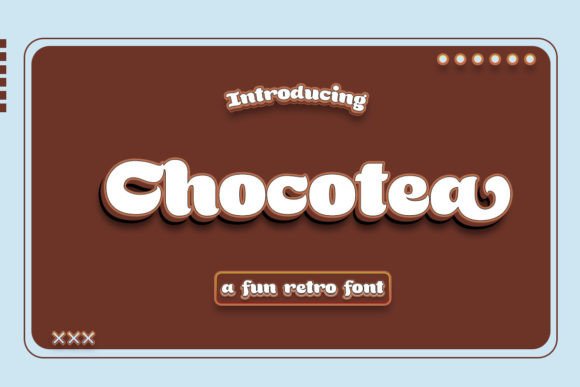 Chocotea: A Playful Display Font for Joyful Headlines