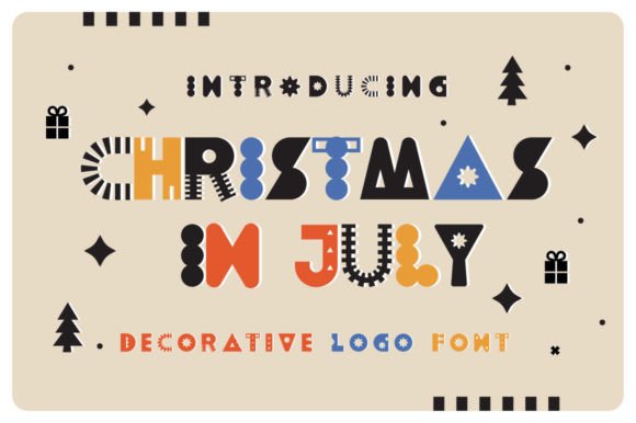 Christmas in July: A Playful Display Font for Digital Branding