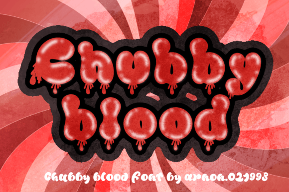 Chubby Blood: A Bold Display Font for Digital Brand Impact