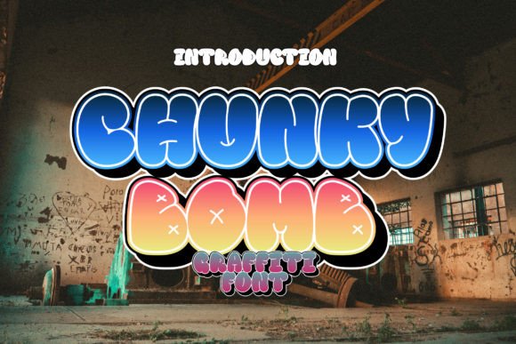 Chunky Bomb: A Playful, Nostalgic Display Font for Small Business Branding