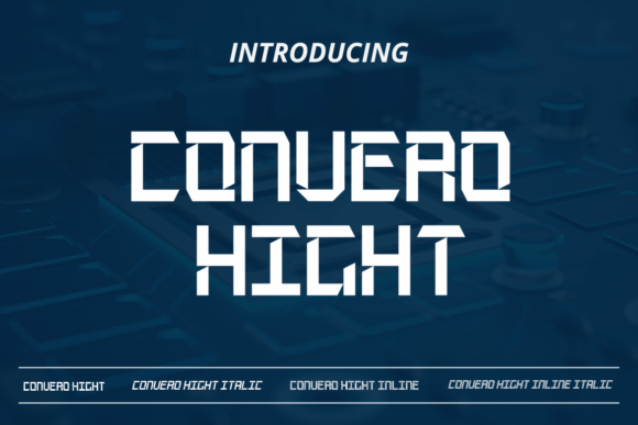 Convero Hight: A Techno Display Font That Makes Your Brand Stand Out