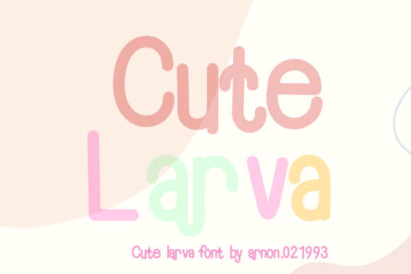 Cute Larva: A Friendly Display Font for Playful Branding