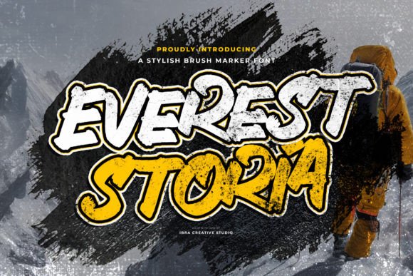 Everestoria: A Bold Display Font for Digital Brand Expression