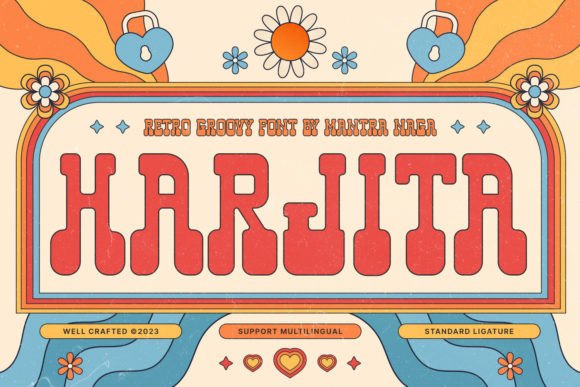 Harjita: A Friendly, Retro Display Font That Feels Like Home