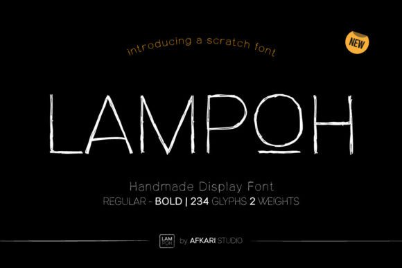 Lampoh: A Handcrafted Display Font for Authentic Branding