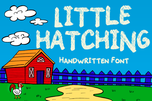 Little Hatching: A Playful Farm-Themed Display Font for Small Brands