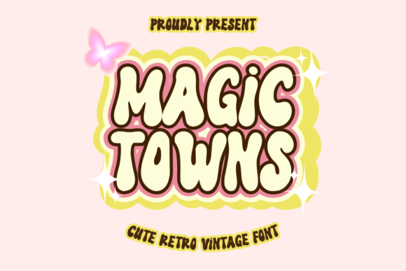 Magic Towns: A Cheerful Retro Font for Business Branding
