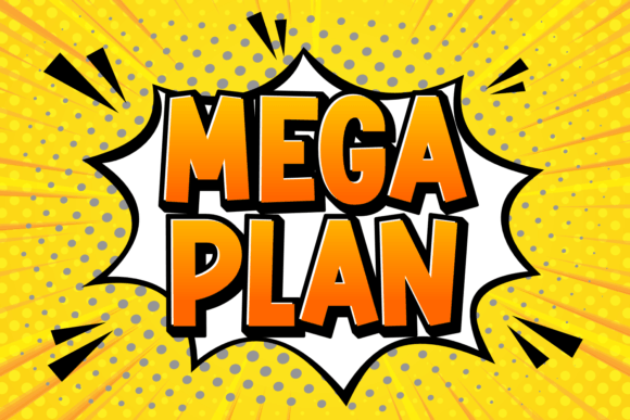 Mega Plan Font Brings Bold Confidence to Handmade Labels