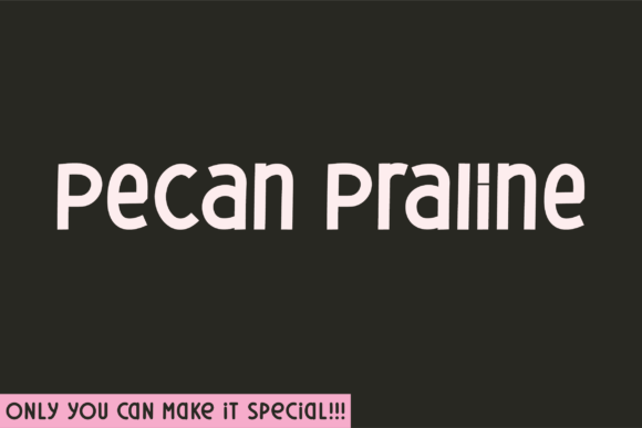 Pecan Praline: A Warm Handwritten Display Font