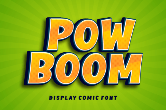 Pow Boom: A Display Font That Makes Your Brand Pop