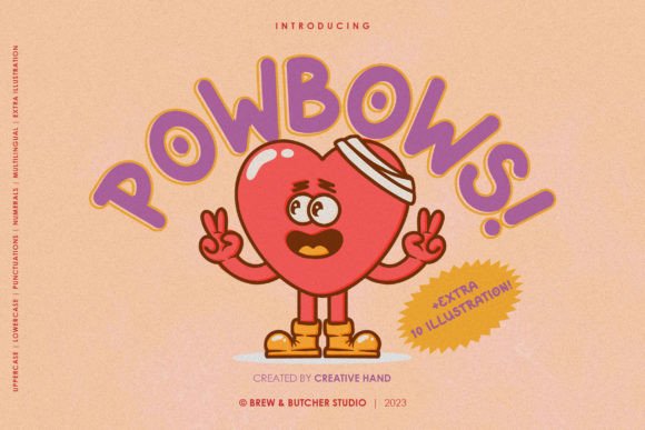 Powbows: A Bold, Friendly Display Font for Digital Brands