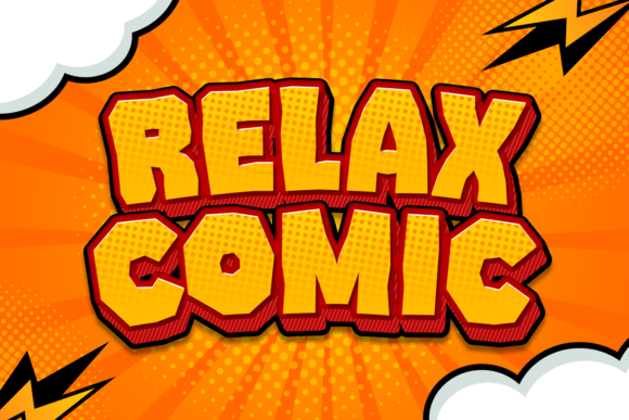 Relax Comic: A Display Font for Bold Digital Branding