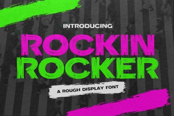 Rockin Rocker: A Bold Display Font for Digital Brand Energy