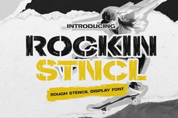 Rockin Stncl: A Bold Display Font That Makes Your Brand Instantly Memorable