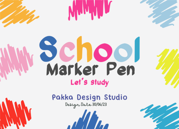School Marker Pen: A Playful Display Font for Warm Editorial Moments