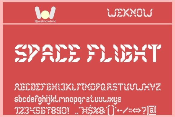 Space Flight: A Futuristic Display Typeface for Web Design