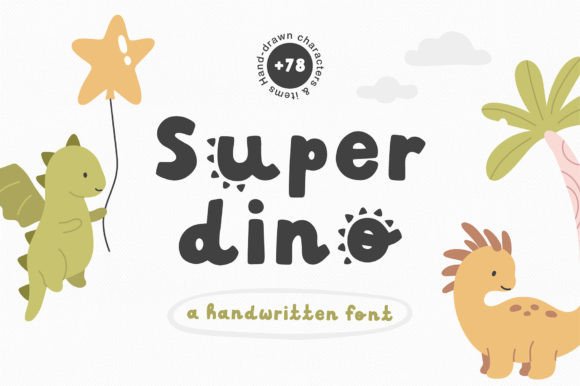 Super Dino: A Playful Display Font That Feels Like Handmade Joy